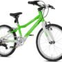 PROMETHEUS BIKES PRO Premium vaikiškas dviratis, 20 col., itin lengvas, 7 pavarų, žalia / balta, nuo 6 metų
