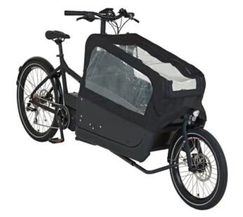 Prophete Cargo Plus 22.ETL.10 elektrinis krovininis dviratis, 20/26 col., matinė juoda