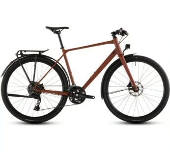 Cube Nulane Race FE, gintarinė / juoda, 2026 – 59 cm