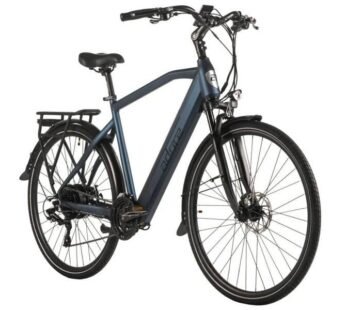 ADORE ATR-190 elektrinis turistinis dviratis, 28 col., aliuminio, galinis variklis 50 Nm, 15 Ah, tamsiai mėlyna